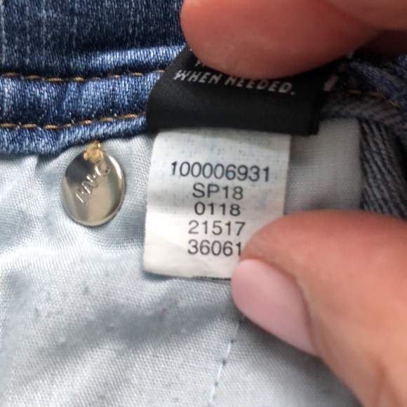 INC International Concepts Women's Cropped Fringe Trim Jeans Blue Size 0 - Picture 8 of 11